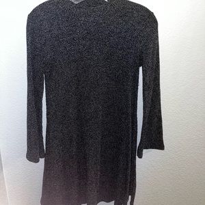 Grey Long Sleeve Sweater Dress